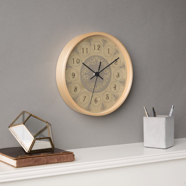 Vintage Look Art Nouveau Clock (Office)