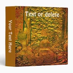 Vintage Look Autumn Scene Personalized 3 Ring Binder