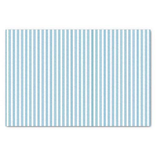 Vintage Look Blue Ticking Stripe Gift Wrapping Tissue Paper