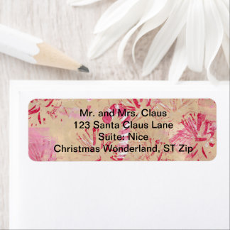 Vintage Look Candy Cane Christmas Address Labels