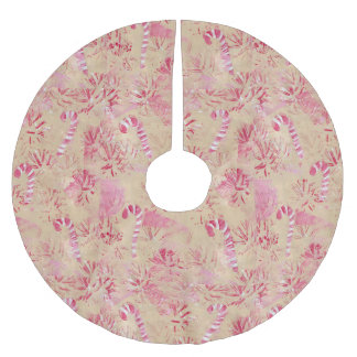 Vintage Look Candy Cane Tree Skirts