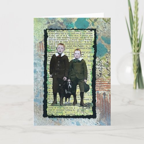 Vintage Look Fathers Day Card