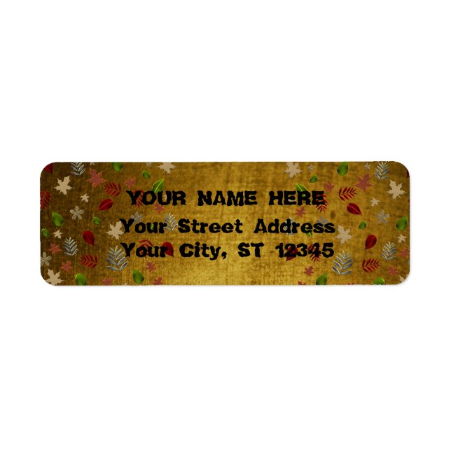 Vintage-Look gold used Label (Front)
