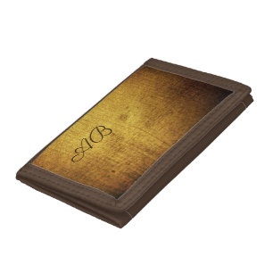Vintage-Look gold used. Vintage Art  Trifold Wallet