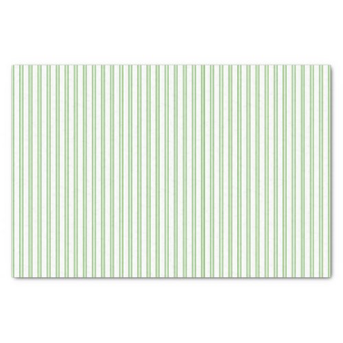 Vintage Look Green Ticking Stripe Gift Wrapping Tissue Paper