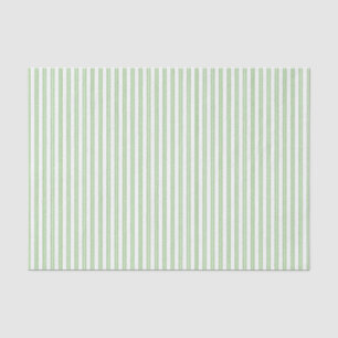 Vintage Look Green Ticking Stripe Gift Wrapping Tissue Paper