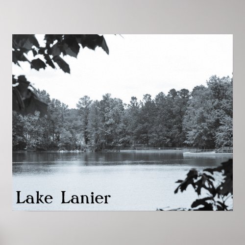 Vintage Look Lake Lanier Poster