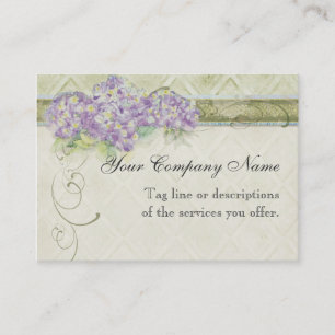 Vintage Look Lilac Hydrangea -  Business Cards