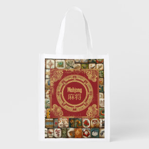 Vintage Look Mahjong Bag