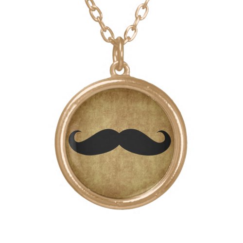 Vintage_Look Moustache Mustache Pendant Necklace