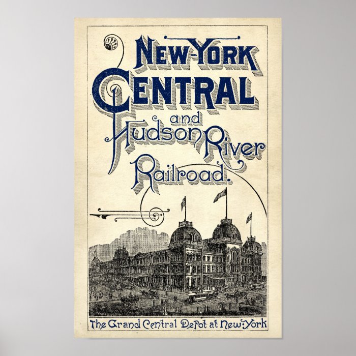 Vintage Look New York Central Poster