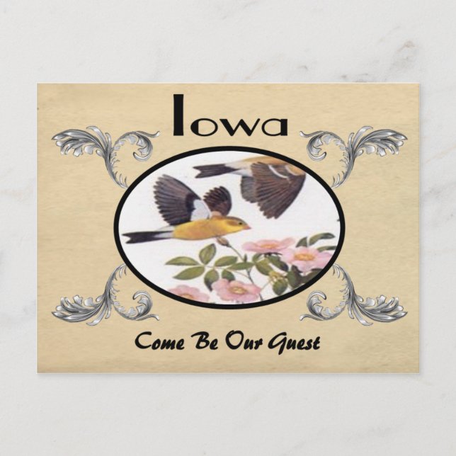 Vintage Look Old Postcard Iowa State (Front)