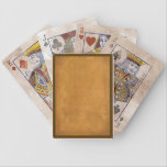 Vintage-Look Playing Cards<br><div class="desc">Get that vintage look with a tea-stained parchment background with a muted red and green border.</div>