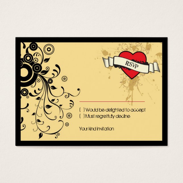 Vintage Look Rock & Roll Music Themed Wedding (Front)