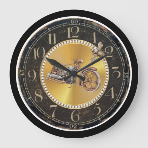 Vintage Look Round Wall Clock