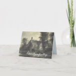 [ Thumbnail: Vintage Look Rustic House, "Our Sympathy" Card ]