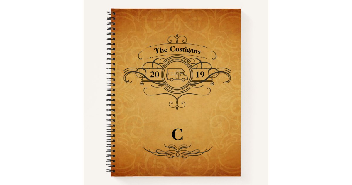 Vintage Look Rv Motorhome Travel Journal Zazzle Com