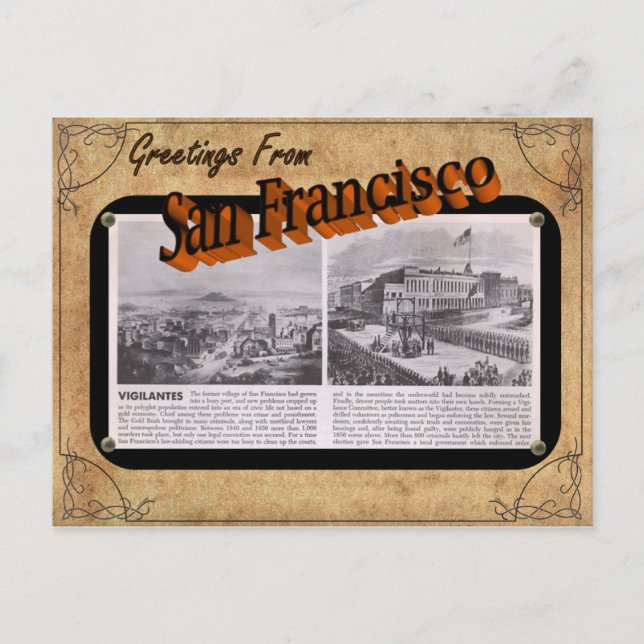 Vintage Look San Francisco Post Card (Front)