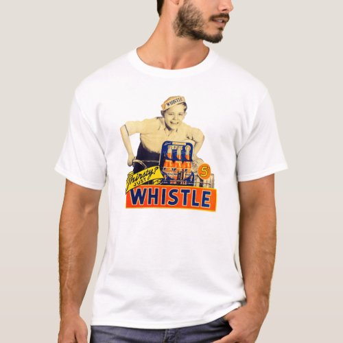 Vintage Look Soda Pop Kid _ Whistle T_Shirt