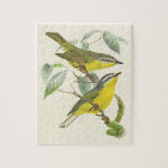 [ Thumbnail: Vintage Look, Two Perching Birds Puzzle ]