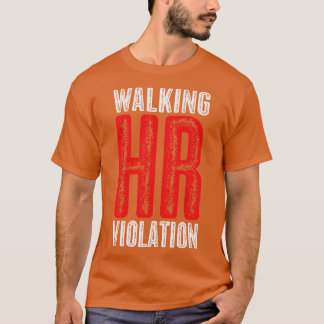 Vintage Look Walking HR Violation T-Shirt