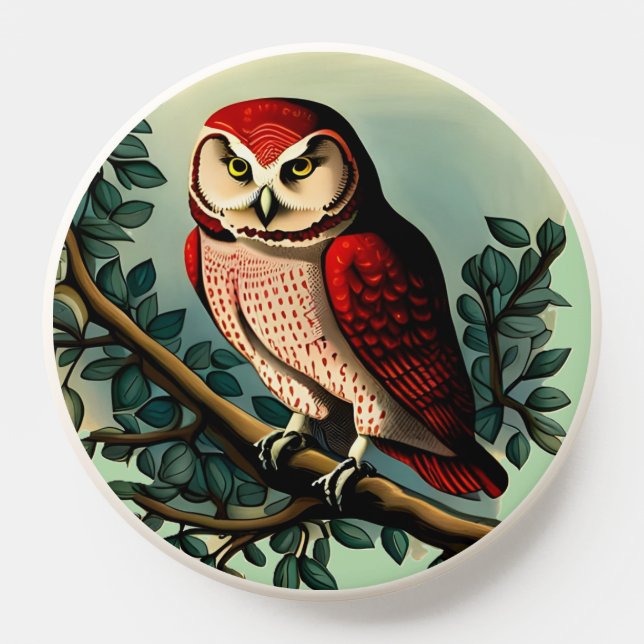 Vintage-Looking Cartoon Owl PopSocket (Popsocket)