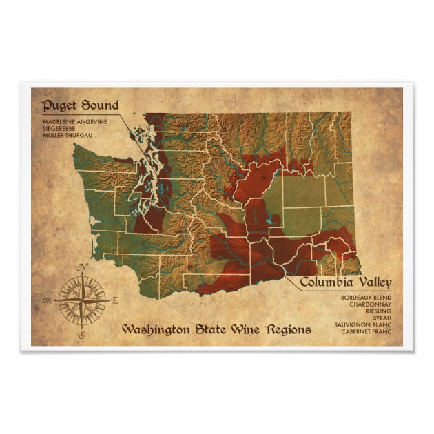 washington wine maps