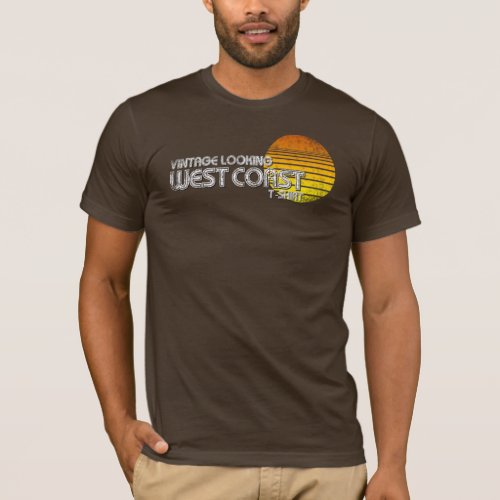 Vintage Looking West Coast T_Shirt