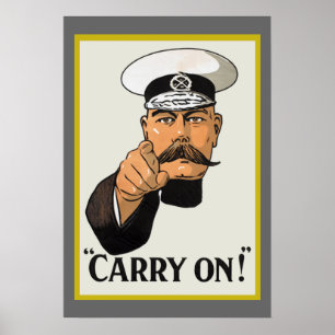 Vintage Lord Kitchener Carry On Poster