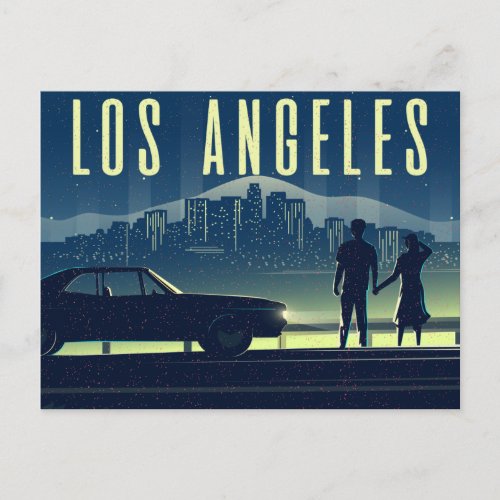 Vintage Los Angeles California Cityscape Postcard