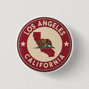 Vintage Los angeles, California gifts Button