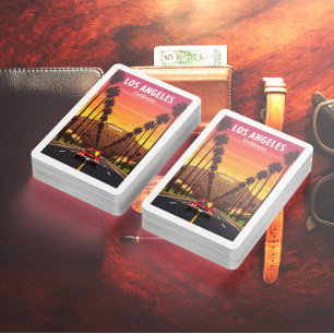 Vintage Los Angeles California Poker Cards