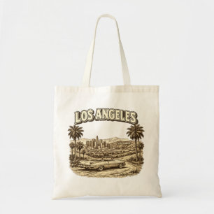 Vintage Los Angeles Retro Convertible Classic Car Tote Bag