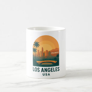 Vintage Los Angeles Travel – Retro Hollywood Coffee Mug