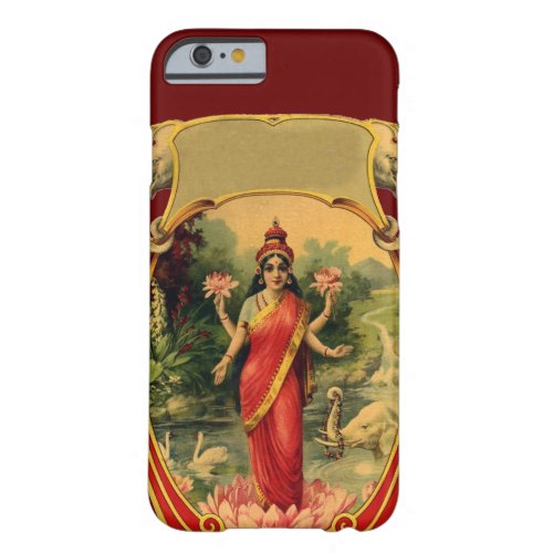 Vintage Lotus Flower Hindu Goddess Lakshmi Barely There iPhone 6 Case