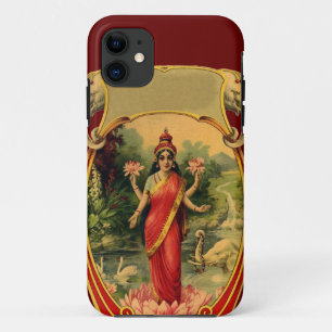 vintage Lotus Flower Hindu Goddess Lakshmi iPhone 11 Case