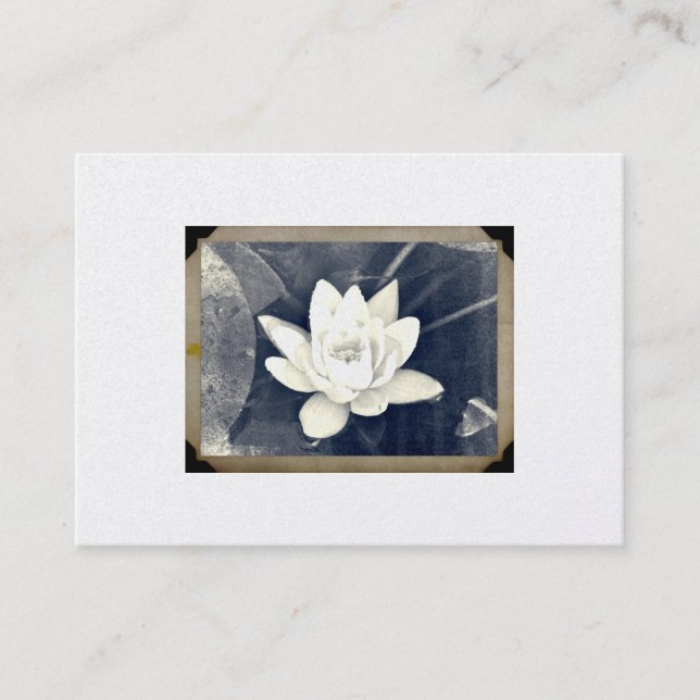VINTAGE LOTUS PHOTOGRAPH  BUSINESS CARD (Front)