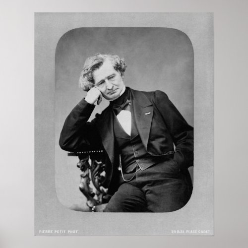 Vintage Louis_Hector Berlioz Portrait Composer Poster