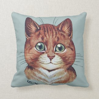 Vintage Louis Wain Cat Portraits Cushion Pillows
