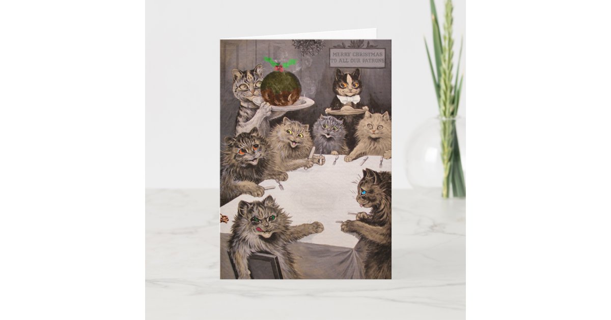 Christmas cat address labels