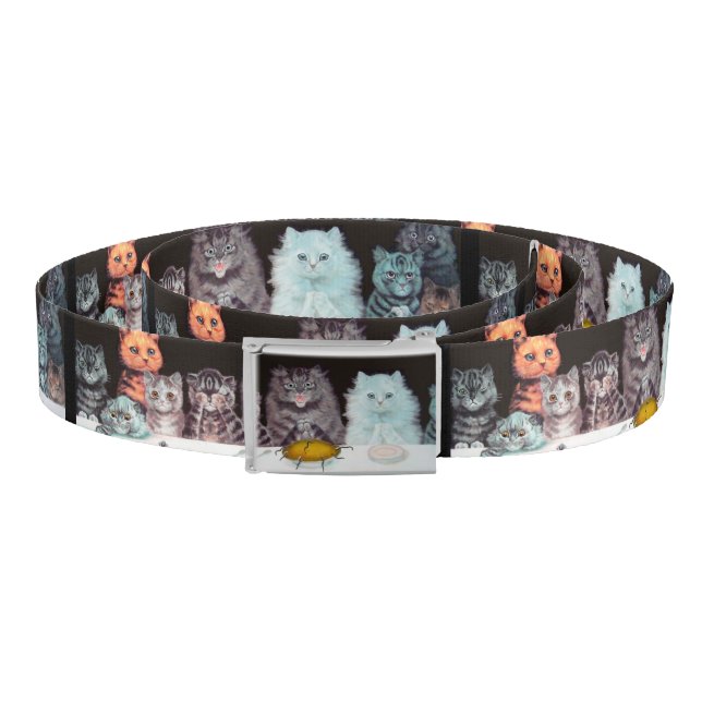 Vintage Louis Wain Cats Supper Art Belt (Coil)