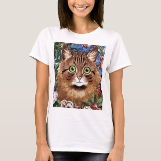 Vintage Louis Wain Garden Cat T-Shirt
