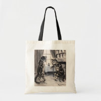 Vintage Louis Wain Get Well Cat Tote Bag