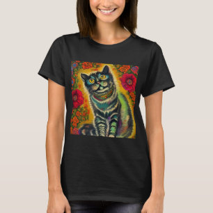 Vintage Louis Wain Style Cat T-Shirt