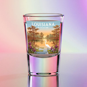  Vintage Louisiana Shot Glass