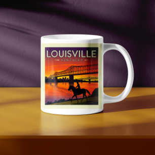 Vintage Louisville Kentucky Coffee Mug