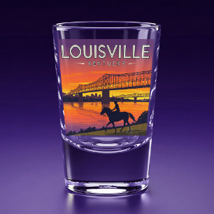 Vintage Louisville Kentucky Shot Glass
