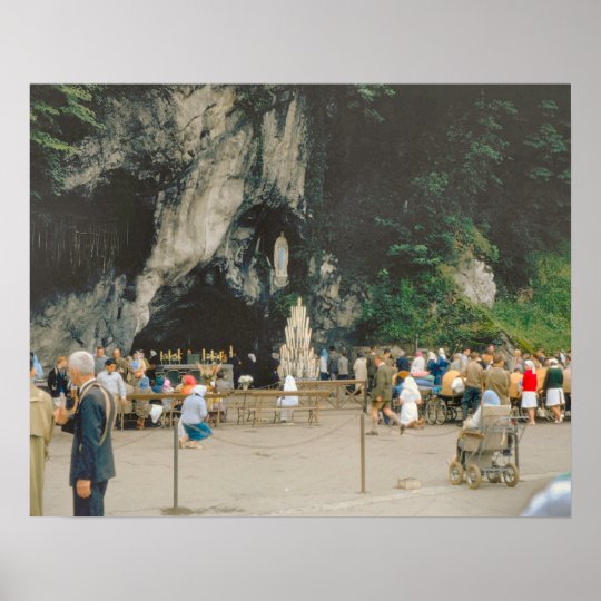 Vintage Lourdes, The Grotto Poster | Zazzle.com