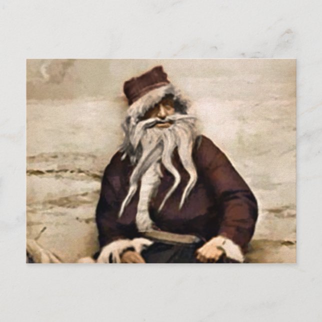 Vintage Lousy Santa Christmas Postcard (Front)