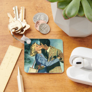 Vintage Love and Romance, Christmas Dance Keychain